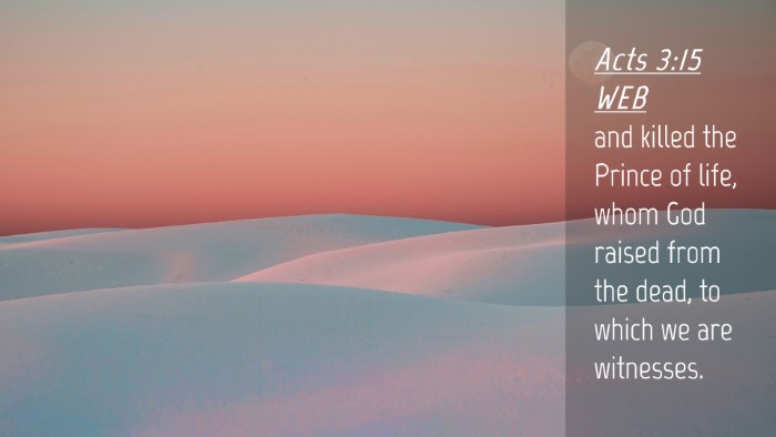 Picture 04 - Acts 3:15 WEB Desktop Wallpaper - and killed the Prince of life, whom God raised - Desktop Bible Verse Wallpaper