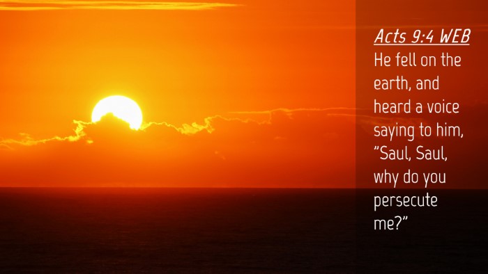 Picture 04 - Acts 9:4 WEB Desktop Wallpaper - He fell on the earth, and heard a voice saying to - Desktop Bible Verse Wallpaper