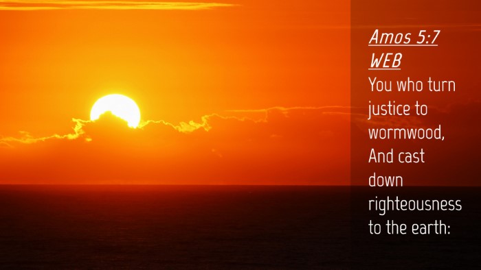 Picture 04 - Amos 5:7 WEB Desktop Wallpaper - You who turn justice to wormwood, And cast down - Desktop Bible Verse Wallpaper