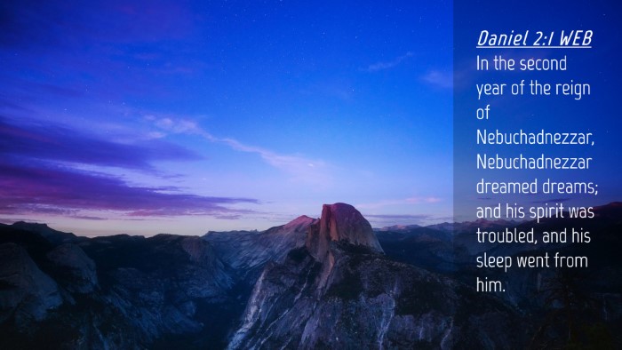 Picture 04 - Daniel 2:1 WEB Desktop Wallpaper - In the second year of the reign of - Desktop Bible Verse Wallpaper