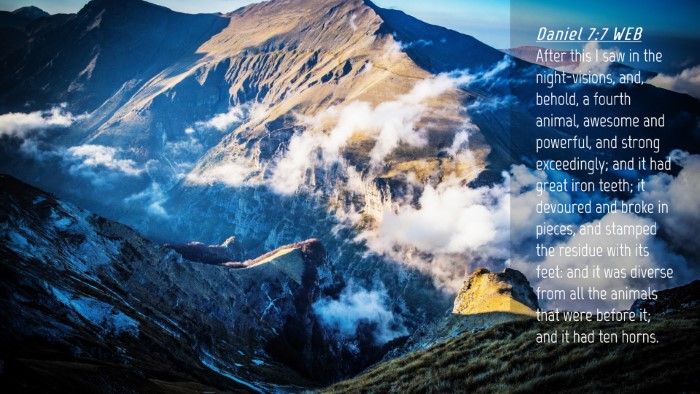 Picture 04 - Daniel 7:7 WEB Desktop Wallpaper - After this I saw in the night-visions, and, - Desktop Bible Verse Wallpaper