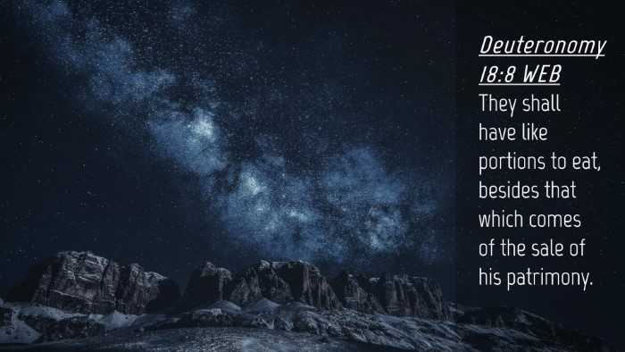 Picture 04 - Deuteronomy 18:8 WEB Desktop Wallpaper - They shall have like portions to eat, besides - Desktop Bible Verse Wallpaper