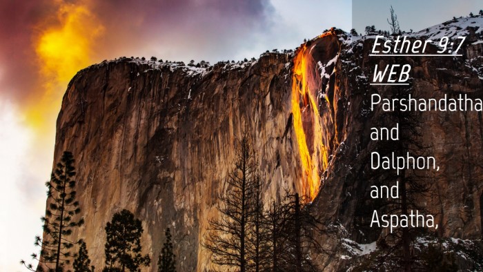 Picture 04 - Esther 9:7 WEB Desktop Wallpaper - Parshandatha, and Dalphon, and - Desktop Bible Verse Wallpaper