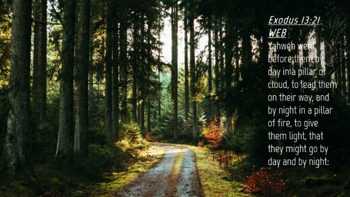 Picture 04 - Exodus 13:21 WEB Desktop Wallpaper - Yahweh went before them by day in a pillar of - Desktop Bible Verse Wallpaper