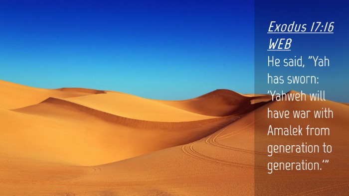 Picture 04 - Exodus 17:16 WEB Desktop Wallpaper - He said, 