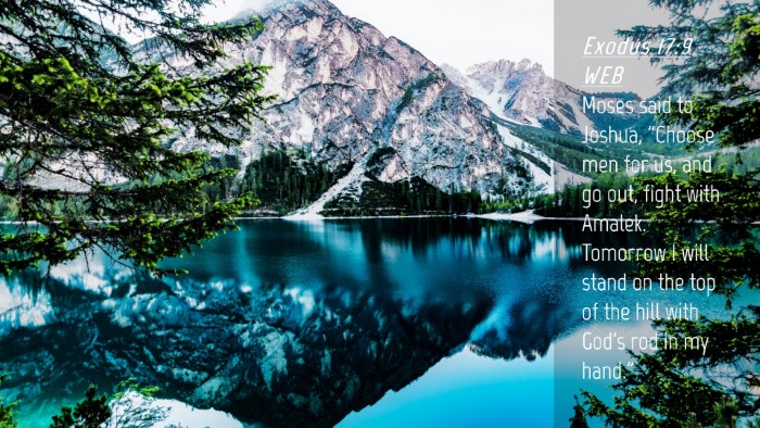 Picture 04 - Exodus 17:9 WEB Desktop Wallpaper - Moses said to Joshua, 