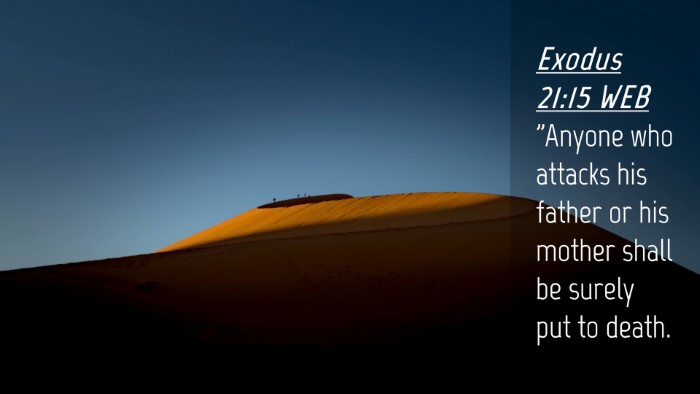 Picture 04 - Exodus 21:15 WEB Desktop Wallpaper - 