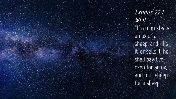 Picture 04 - Exodus 22:1 WEB Desktop Wallpaper - 