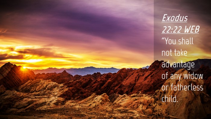 Picture 04 - Exodus 22:22 WEB Desktop Wallpaper - 