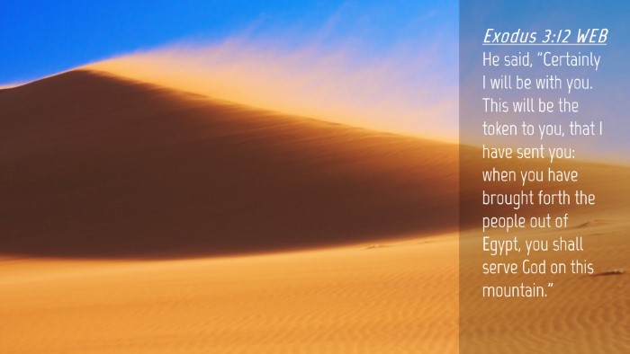 Picture 04 - Exodus 3:12 WEB Desktop Wallpaper - He said, 