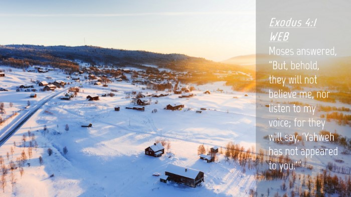 Picture 04 - Exodus 4:1 WEB Desktop Wallpaper - Moses answered, 