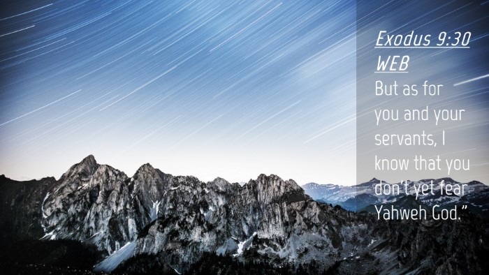 Picture 04 - Exodus 9:30 WEB Desktop Wallpaper - But as for you and your servants, I know that you - Desktop Bible Verse Wallpaper
