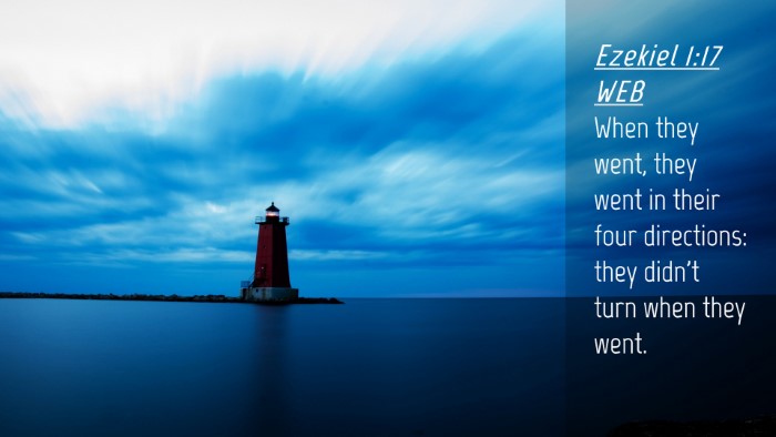 Picture 04 - Ezekiel 1:17 WEB Desktop Wallpaper - When they went, they went in their four - Desktop Bible Verse Wallpaper