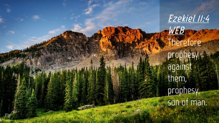 Picture 04 - Ezekiel 11:4 WEB Desktop Wallpaper - Therefore prophesy against them, prophesy, son of - Desktop Bible Verse Wallpaper