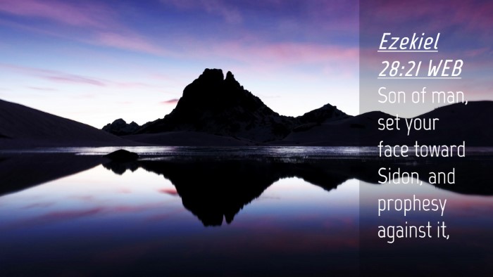 Picture 04 - Ezekiel 28:21 WEB Desktop Wallpaper - Son of man, set your face toward Sidon, and - Desktop Bible Verse Wallpaper