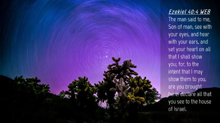Picture 04 - Ezekiel 40:4 WEB Desktop Wallpaper - The man said to me, Son of man, see with your - Desktop Bible Verse Wallpaper