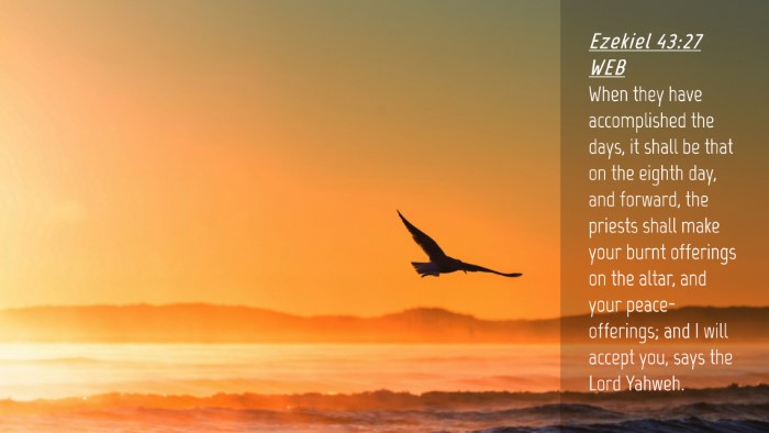 Picture 04 - Ezekiel 43:27 WEB Desktop Wallpaper - When they have accomplished the days, it shall be - Desktop Bible Verse Wallpaper