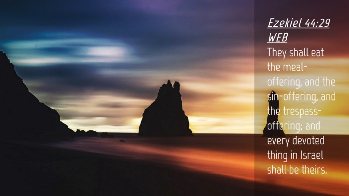 Picture 04 - Ezekiel 44:29 WEB Desktop Wallpaper - They shall eat the meal-offering, and the - Desktop Bible Verse Wallpaper