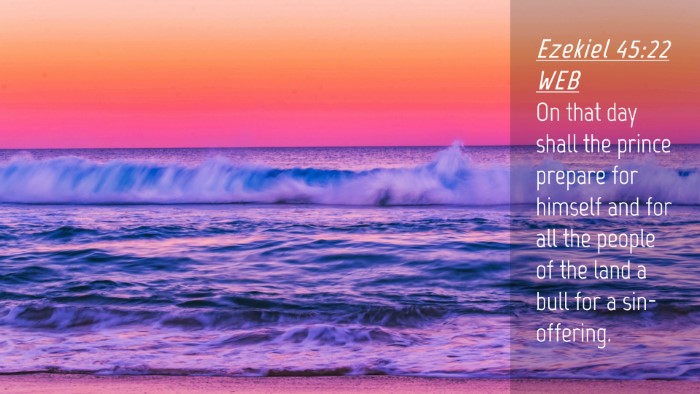 Picture 04 - Ezekiel 45:22 WEB Desktop Wallpaper - On that day shall the prince prepare for himself - Desktop Bible Verse Wallpaper