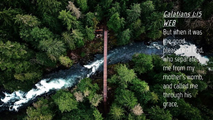 Picture 04 - Galatians 1:15 WEB Desktop Wallpaper - But when it was the good pleasure of God, who - Desktop Bible Verse Wallpaper