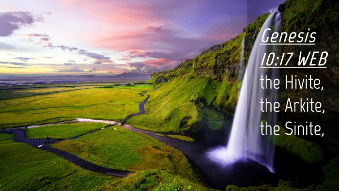 Picture 04 - Genesis 10:17 WEB Desktop Wallpaper - the Hivite, the Arkite, the - Desktop Bible Verse Wallpaper