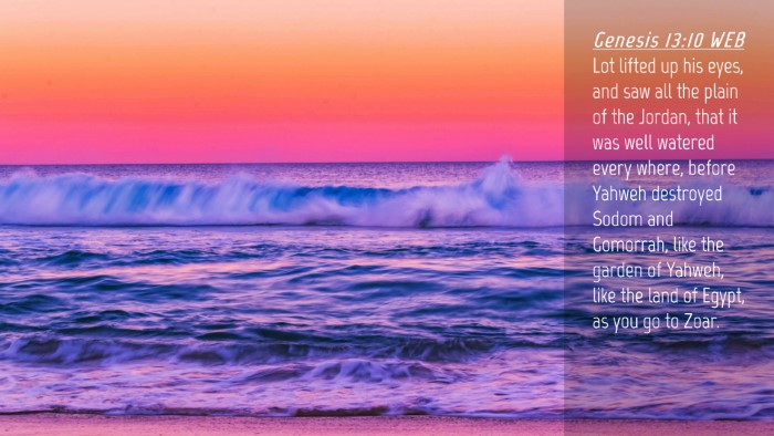 Picture 04 - Genesis 13:10 WEB Desktop Wallpaper - Lot lifted up his eyes, and saw all the plain of - Desktop Bible Verse Wallpaper