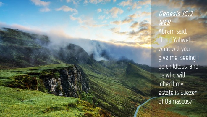 Picture 04 - Genesis 15:2 WEB Desktop Wallpaper - Abram said, 