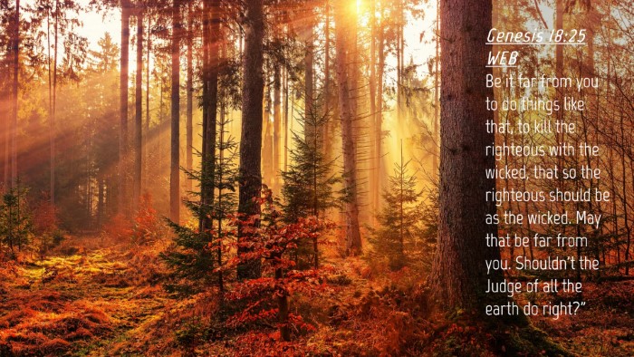 Picture 04 - Genesis 18:25 WEB Desktop Wallpaper - Be it far from you to do things like that, to - Desktop Bible Verse Wallpaper
