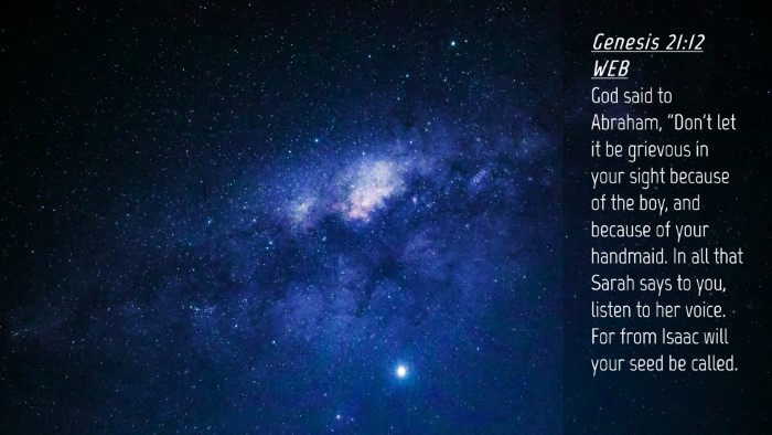 Picture 04 - Genesis 21:12 WEB Desktop Wallpaper - God said to Abraham, 