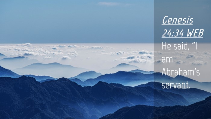 Picture 04 - Genesis 24:34 WEB Desktop Wallpaper - He said, 
