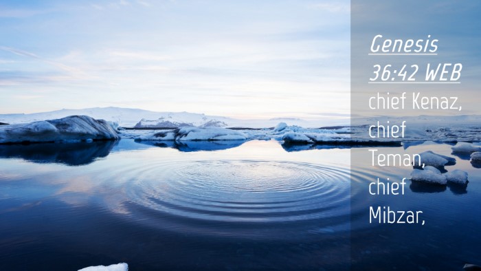 Picture 04 - Genesis 36:42 WEB Desktop Wallpaper - chief Kenaz, chief Teman, chief - Desktop Bible Verse Wallpaper