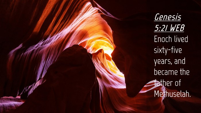 Picture 04 - Genesis 5:21 WEB Desktop Wallpaper - Enoch lived sixty-five years, and became the - Desktop Bible Verse Wallpaper