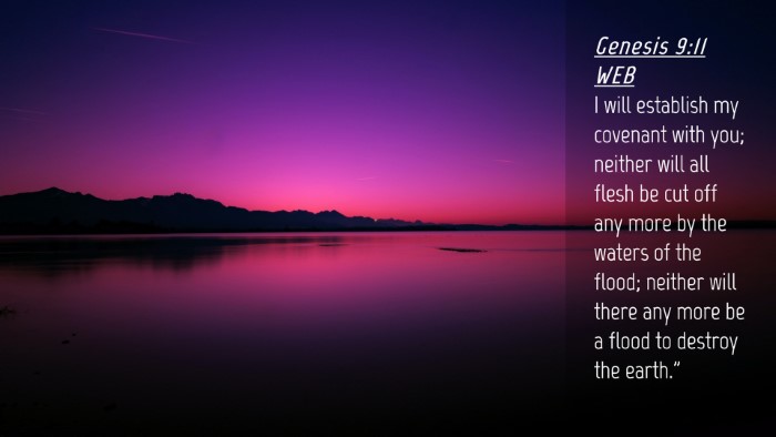 Picture 04 - Genesis 9:11 WEB Desktop Wallpaper - I will establish my covenant with you; neither - Desktop Bible Verse Wallpaper