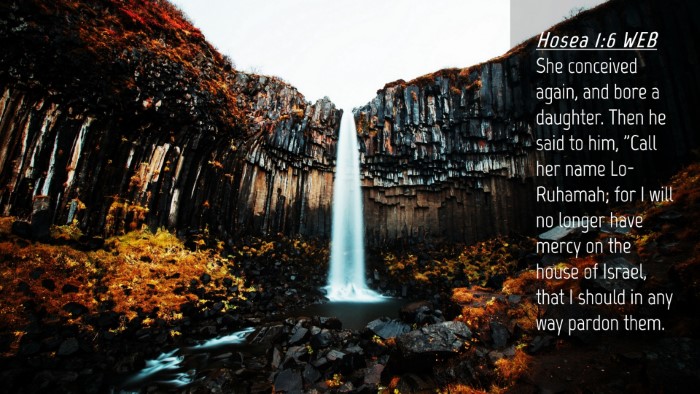 Picture 04 - Hosea 1:6 WEB Desktop Wallpaper - She conceived again, and bore a daughter. Then he - Desktop Bible Verse Wallpaper