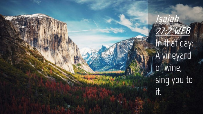 Picture 04 - Isaiah 27:2 WEB Desktop Wallpaper - In that day: A vineyard of wine, sing you to - Desktop Bible Verse Wallpaper