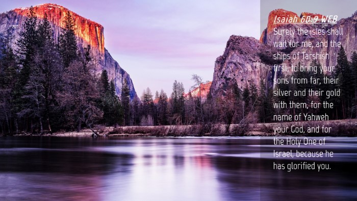 Picture 04 - Isaiah 60:9 WEB Desktop Wallpaper - Surely the isles shall wait for me, and the ships - Desktop Bible Verse Wallpaper