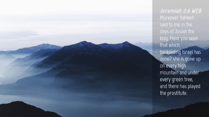 Picture 04 - Jeremiah 3:6 WEB Desktop Wallpaper - Moreover Yahweh said to me in the days of Josiah - Desktop Bible Verse Wallpaper