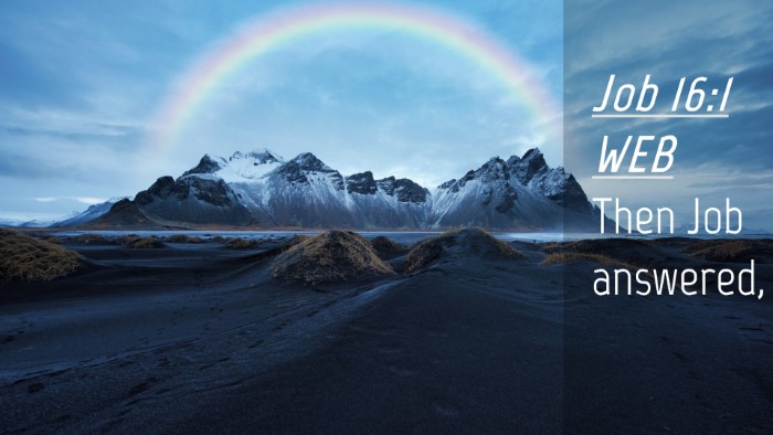 Picture 04 - Job 16:1 WEB Desktop Wallpaper - Then Job - Desktop Bible Verse Wallpaper