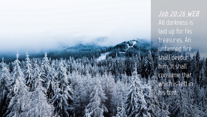 Picture 04 - Job 20:26 WEB Desktop Wallpaper - All darkness is laid up for his treasures. An - Desktop Bible Verse Wallpaper