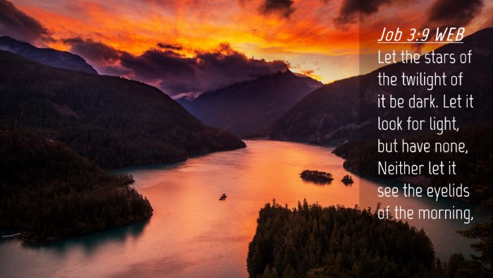 Picture 04 - Job 3:9 WEB Desktop Wallpaper - Let the stars of the twilight of it be dark. Let - Desktop Bible Verse Wallpaper
