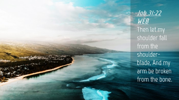 Picture 04 - Job 31:22 WEB Desktop Wallpaper - Then let my shoulder fall from the - Desktop Bible Verse Wallpaper