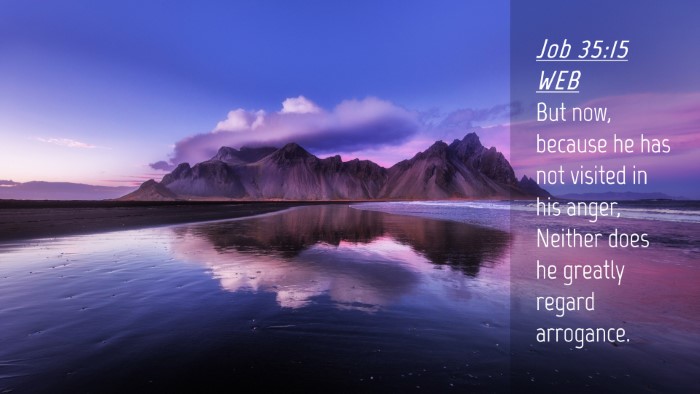 Picture 04 - Job 35:15 WEB Desktop Wallpaper - But now, because he has not visited in his anger, - Desktop Bible Verse Wallpaper