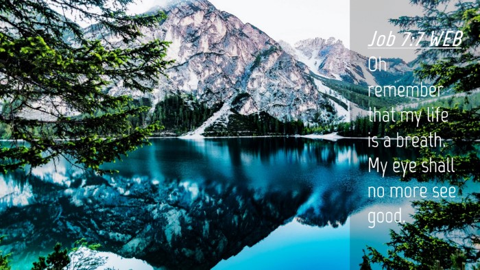 Picture 04 - Job 7:7 WEB Desktop Wallpaper - Oh remember that my life is a breath. My eye - Desktop Bible Verse Wallpaper