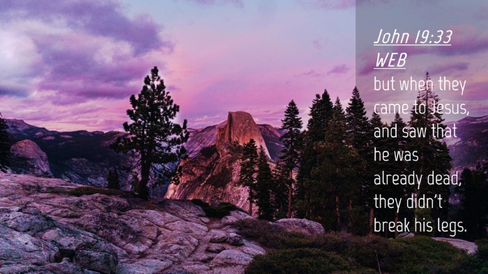 Picture 04 - John 19:33 WEB Desktop Wallpaper - but when they came to Jesus, and saw that he was - Desktop Bible Verse Wallpaper