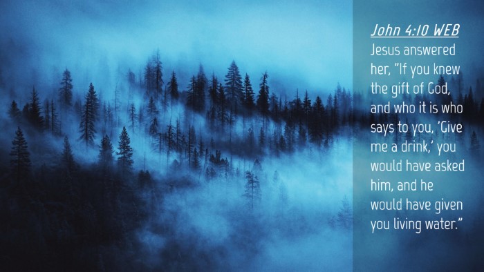 Picture 04 - John 4:10 WEB Desktop Wallpaper - Jesus answered her, 