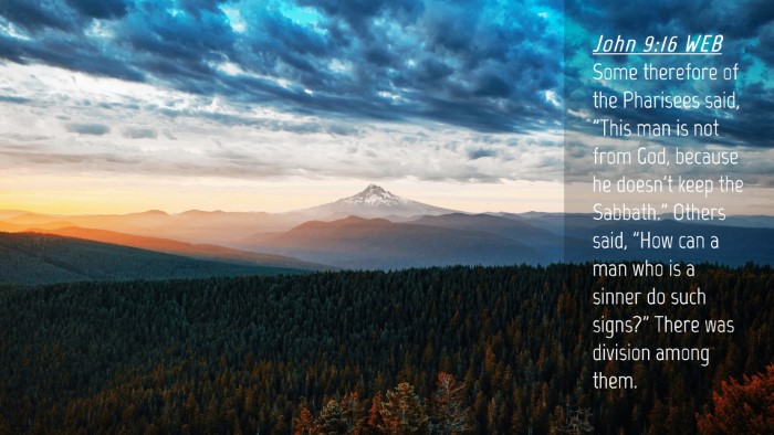 Picture 04 - John 9:16 WEB Desktop Wallpaper - Some therefore of the Pharisees said, 