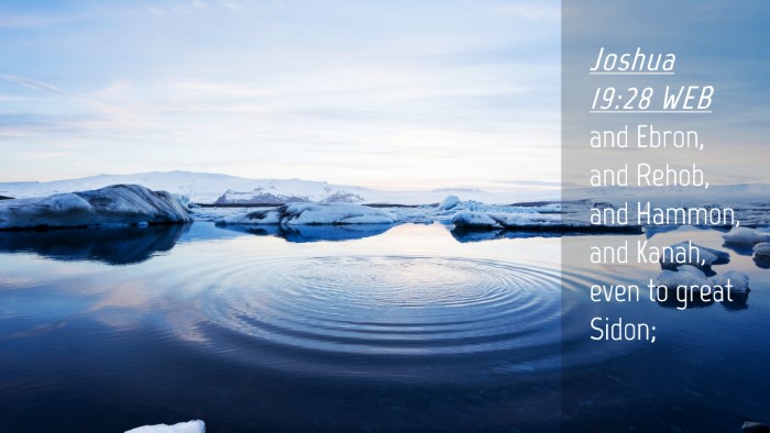 Picture 04 - Joshua 19:28 WEB Desktop Wallpaper - and Ebron, and Rehob, and Hammon, and Kanah, even - Desktop Bible Verse Wallpaper