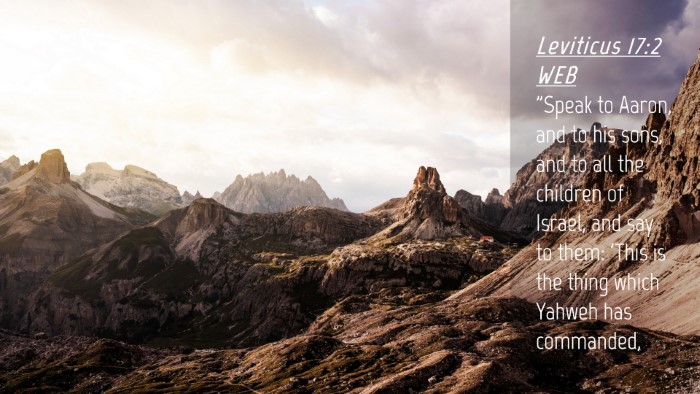 Picture 04 - Leviticus 17:2 WEB Desktop Wallpaper - 