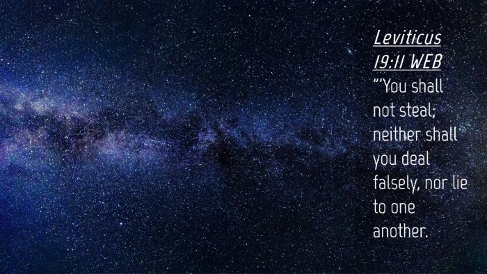 Picture 04 - Leviticus 19:11 WEB Desktop Wallpaper - 