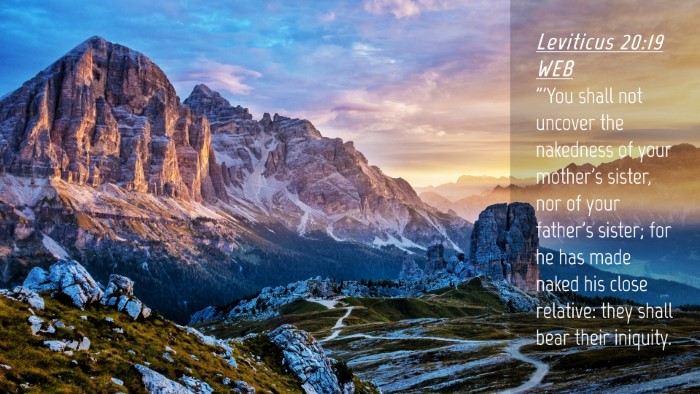 Picture 04 - Leviticus 20:19 WEB Desktop Wallpaper - 